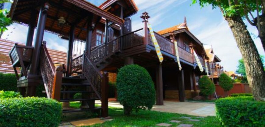 Thai Lanna House For Rent In Baan Thai Lanna Bang Saray