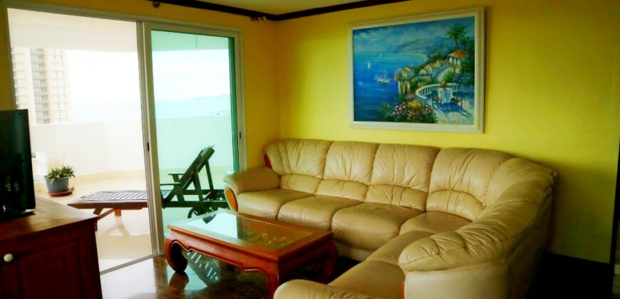 2 Bedrooms sea view condo for sale or rent in Jomtien