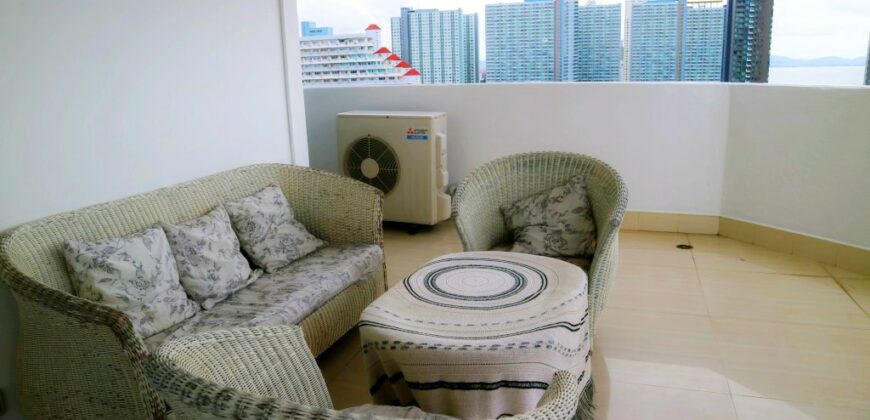 2 Bedrooms sea view condo for sale or rent in Jomtien